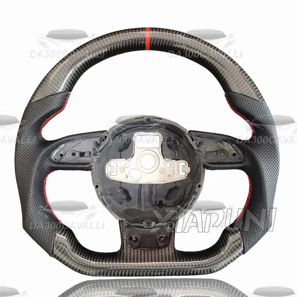 Volante Audi A1 A3 A4 A5 A6 A7 TT R8 In Fibra Di Carbonio - Da300Cavalli