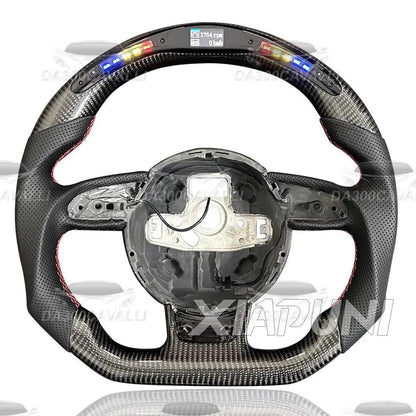 Volante Audi A1 A3 A4 A5 A6 A7 TT R8 In Fibra Di Carbonio - Da300Cavalli