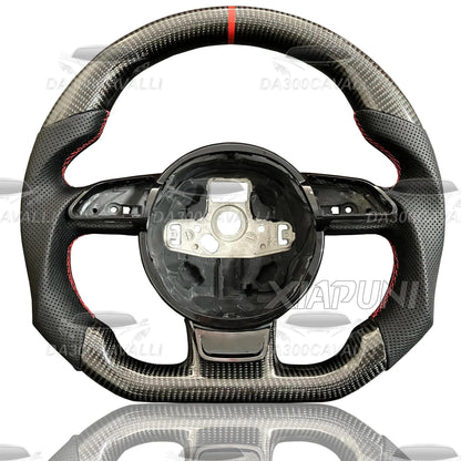 Volante Audi A1 A3 A4 A5 A6 A7 TT R8 In Fibra Di Carbonio - Da300Cavalli