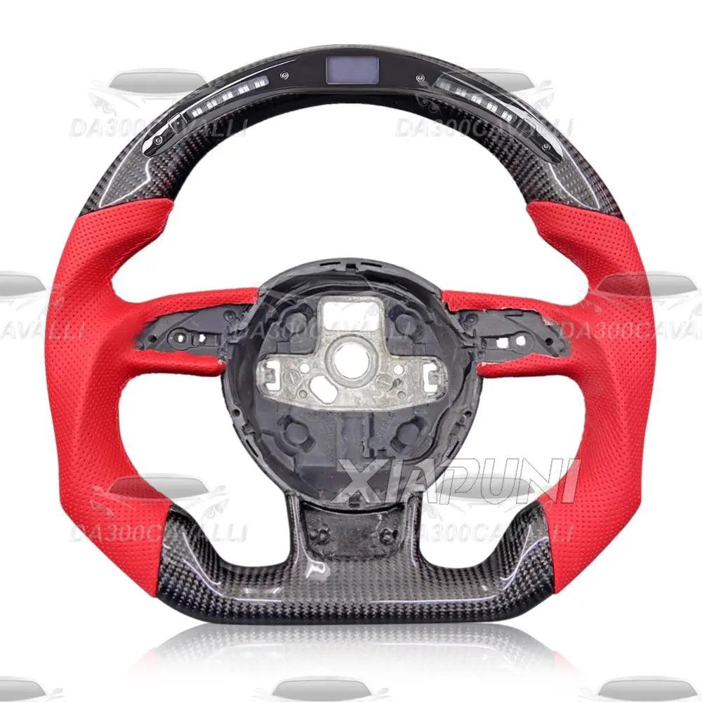 Volante Audi A1 A3 A4 A5 A6 A7 TT R8 In Fibra Di Carbonio - Da300Cavalli