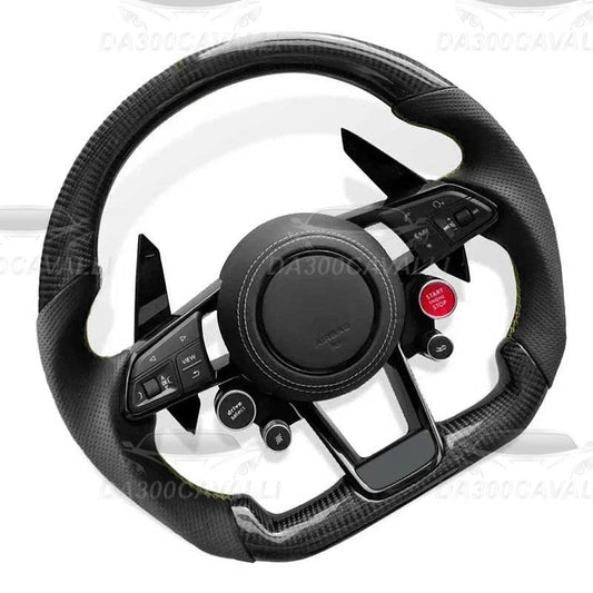 Volante Audi A3 A4 A5 A6 A7 A8 Q3 Q5 Q8 R8 TT Fibra Di Carbonio - Da300Cavalli