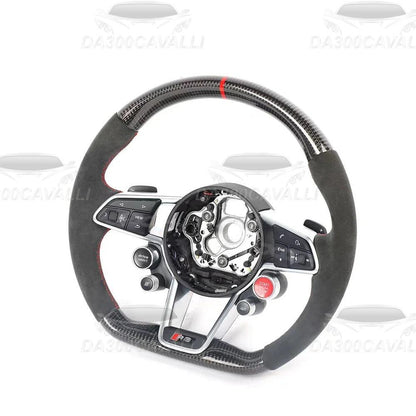 Volante Audi S3 Q3 Q4 Q5 Q7 Q8 A1 A3 A5 A8 Fibra Di Carbonio - Da300Cavalli