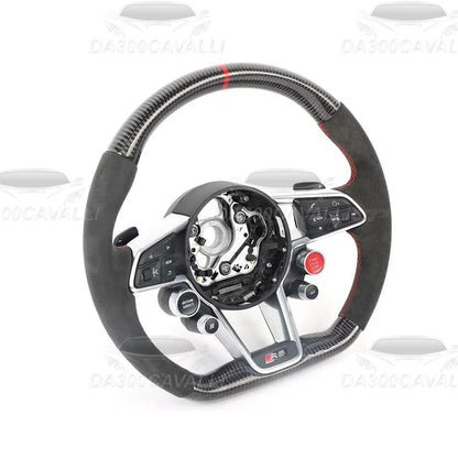 Volante Audi S3 Q3 Q4 Q5 Q7 Q8 A1 A3 A5 A8 Fibra Di Carbonio - Da300Cavalli