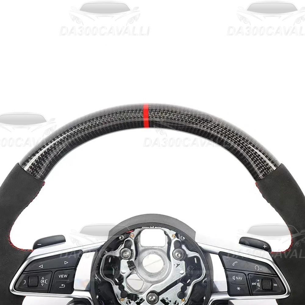 Volante Audi S3 Q3 Q4 Q5 Q7 Q8 A1 A3 A5 A8 Fibra Di Carbonio - Da300Cavalli