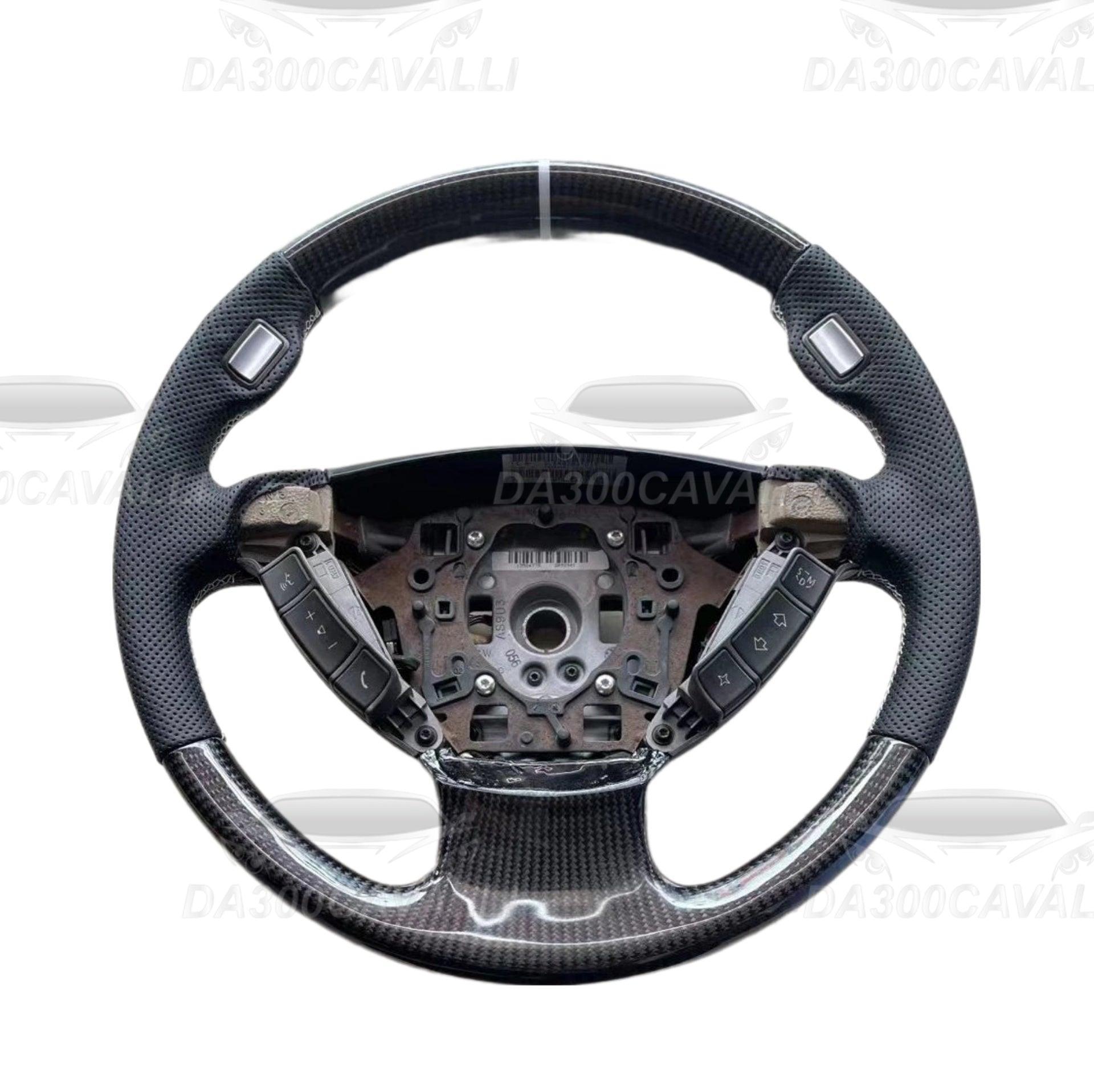 Volante BMW Serie 7 E65 E66 Fibra di Carbonio e Pelle - Da300Cavalli