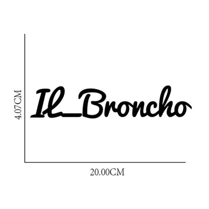 Adesivo "Il_Broncho" 20*4.07Cm - Da300Cavalli